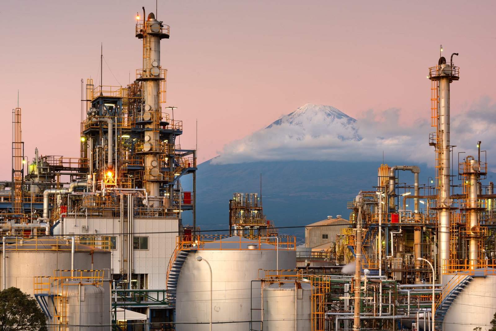 Mt fuji with factories at night in japan 2026 01 09 06 27 55 utc scaled